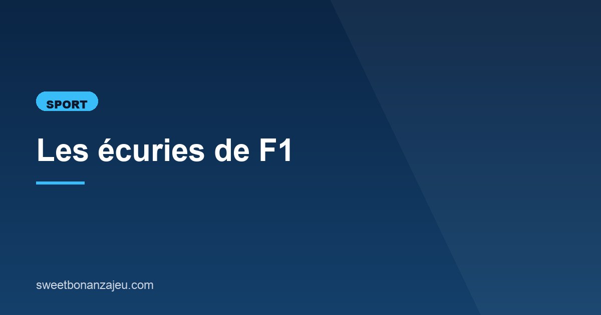 Illustration de l'article consacré aux écuries de F1