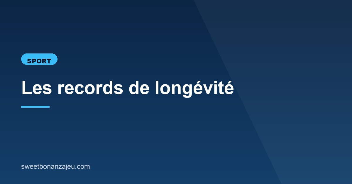 Illustration de l'article consacré aux records de longévité