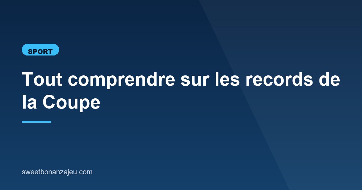Illustration de l'article consacré aux records de la Coupe de France